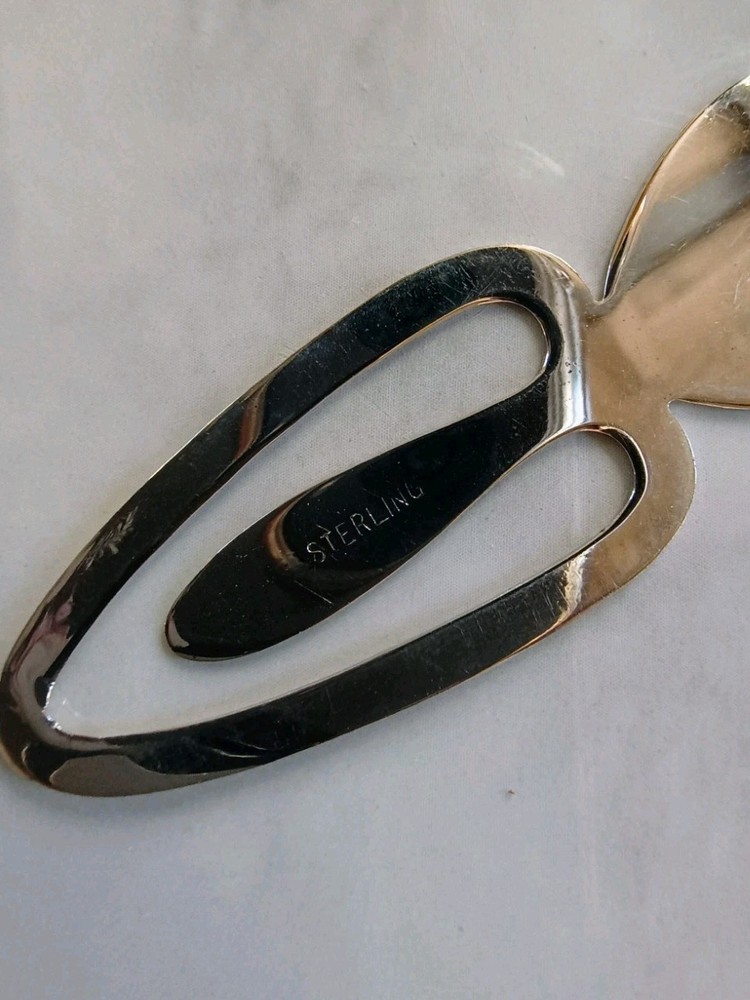 Sterling Silver Bookmark "NCW" Monogram Initial Signed Concra Shield Shape