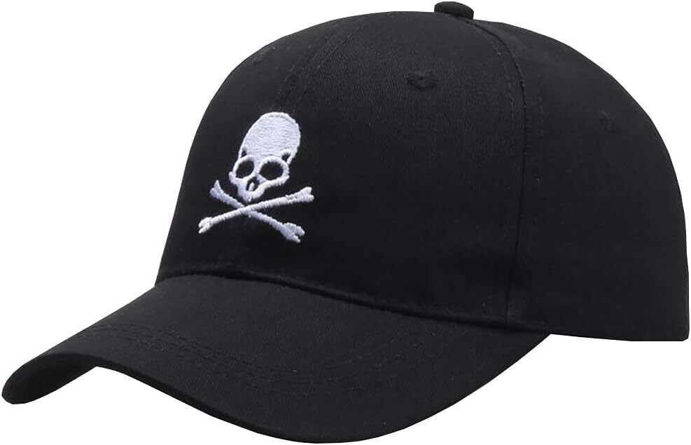 Adjustable Hat Cap Skeleton Bone Sport Sunhat Snapback Embroidery...