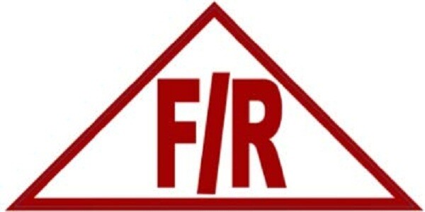 State Truss Construction Sign F/R Triangular (White,Sticker,12 x 6 x 6)