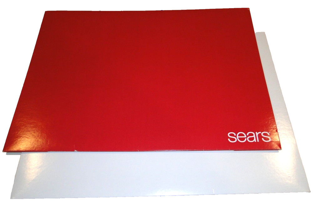 2 VINTAGE SEARS CARDBOARD GIFT BOXES, 18 x 13 x 3", NEW