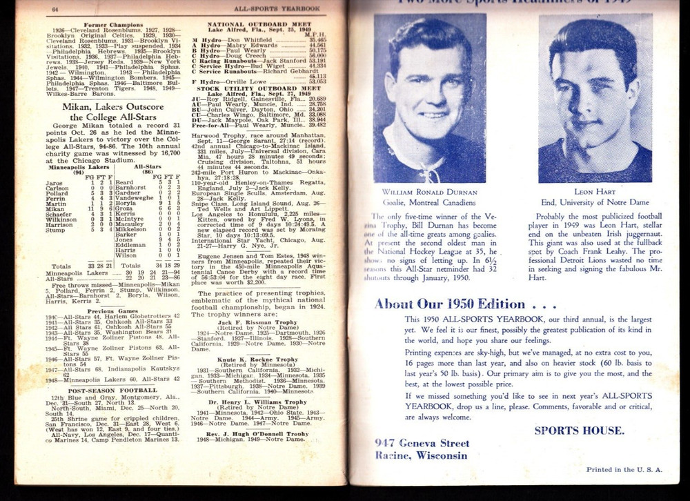 1950 'All-Sports Yearbook
