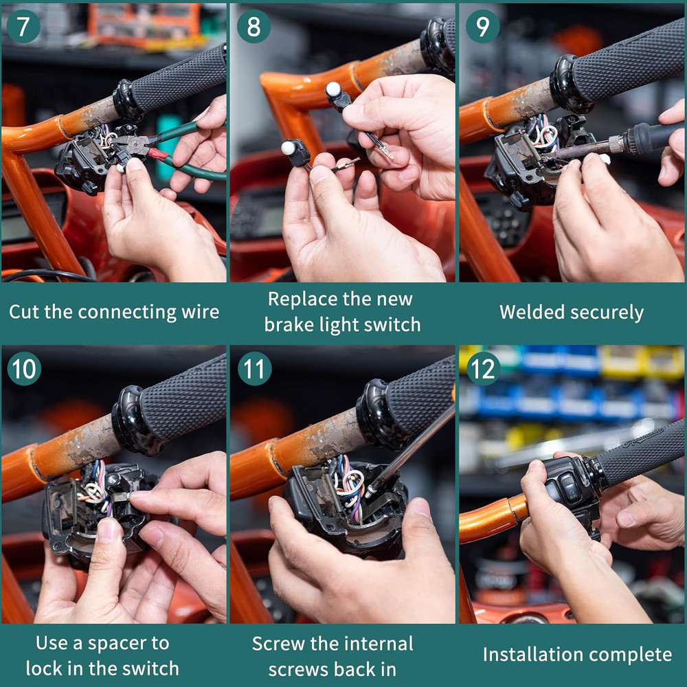 Front Brake Light Handlebar-Mounted Switch Pressure Sensor Waterproof