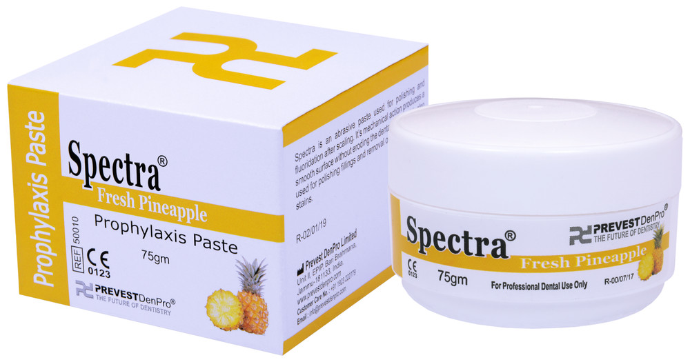 PREVEST DENPRO SPECTRA PROPHYAXIS PASTE WITH FLUORIDE 75G JAR Fresh Pineapple