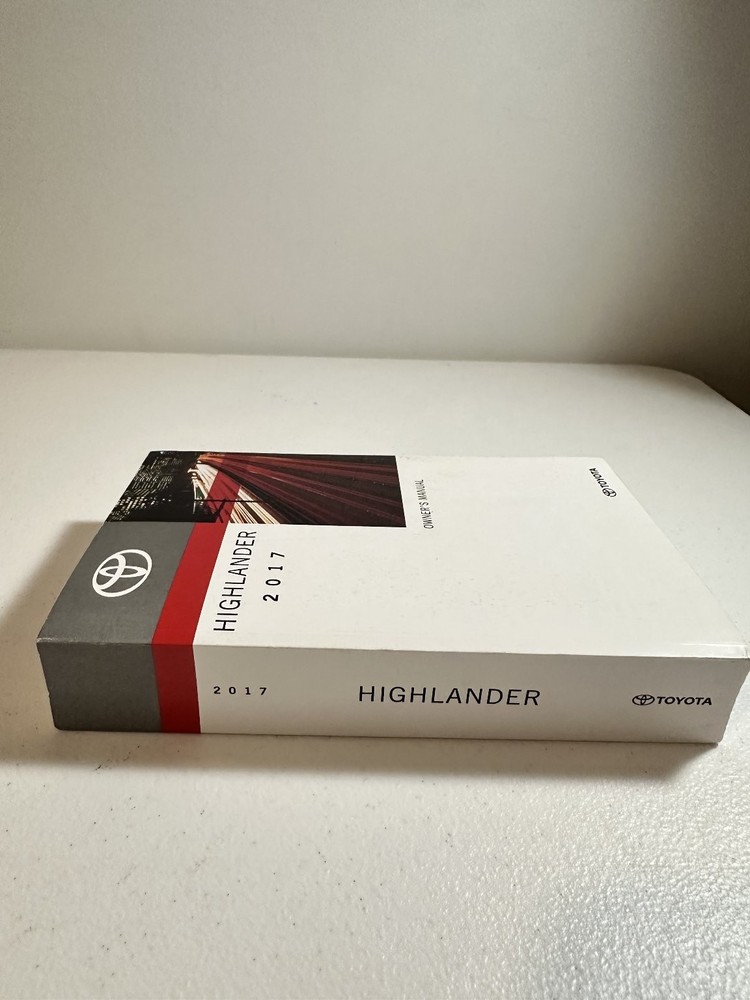 Highlander Owner's Manual Toyota 2017