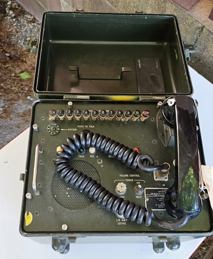 Vintage US Navy Intercommunication Set AN/GIC 17(V) Tridea Electronics