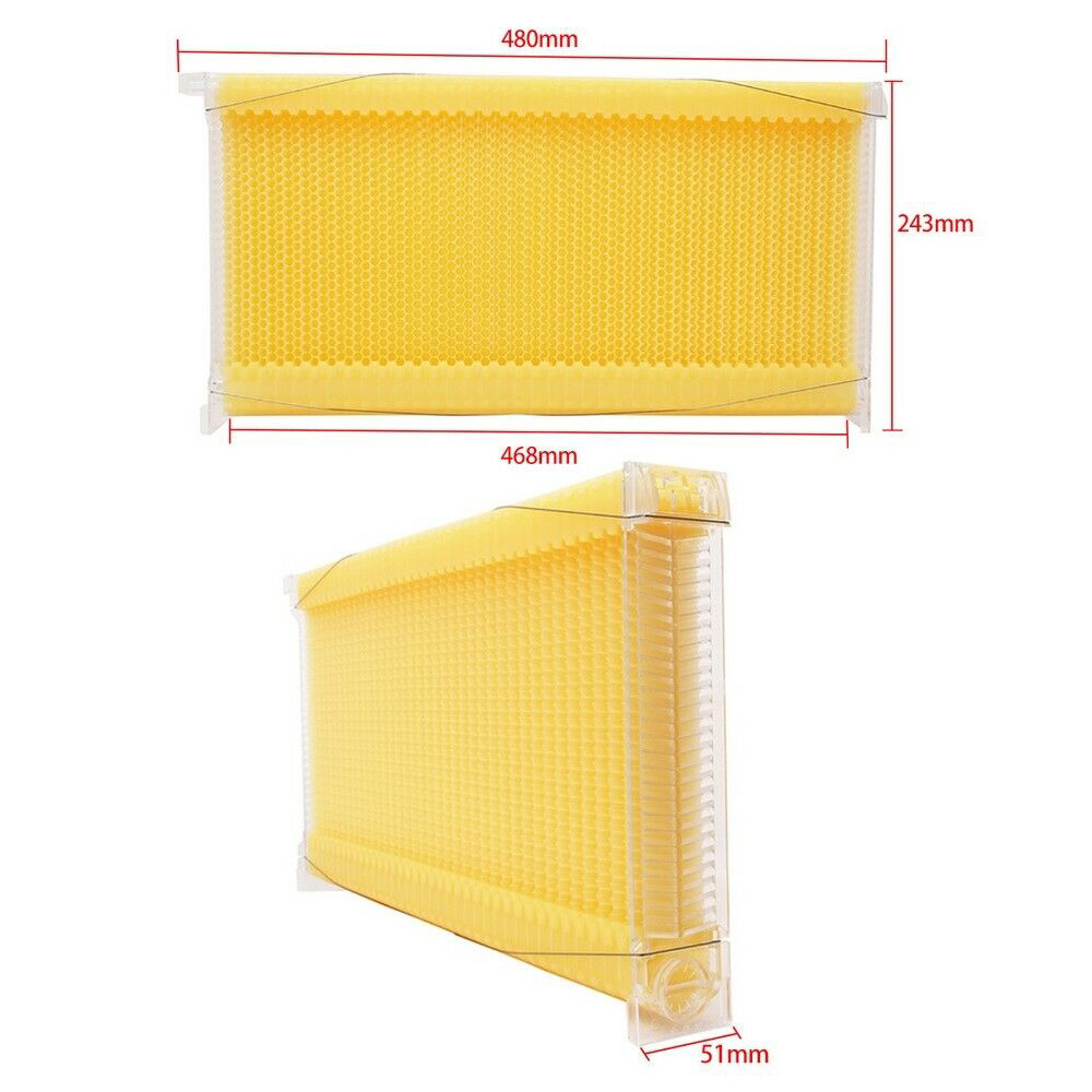 7 PCS Auto Shedding Beehives Frames Bee Frames for Brood Beekeeping Boxes House