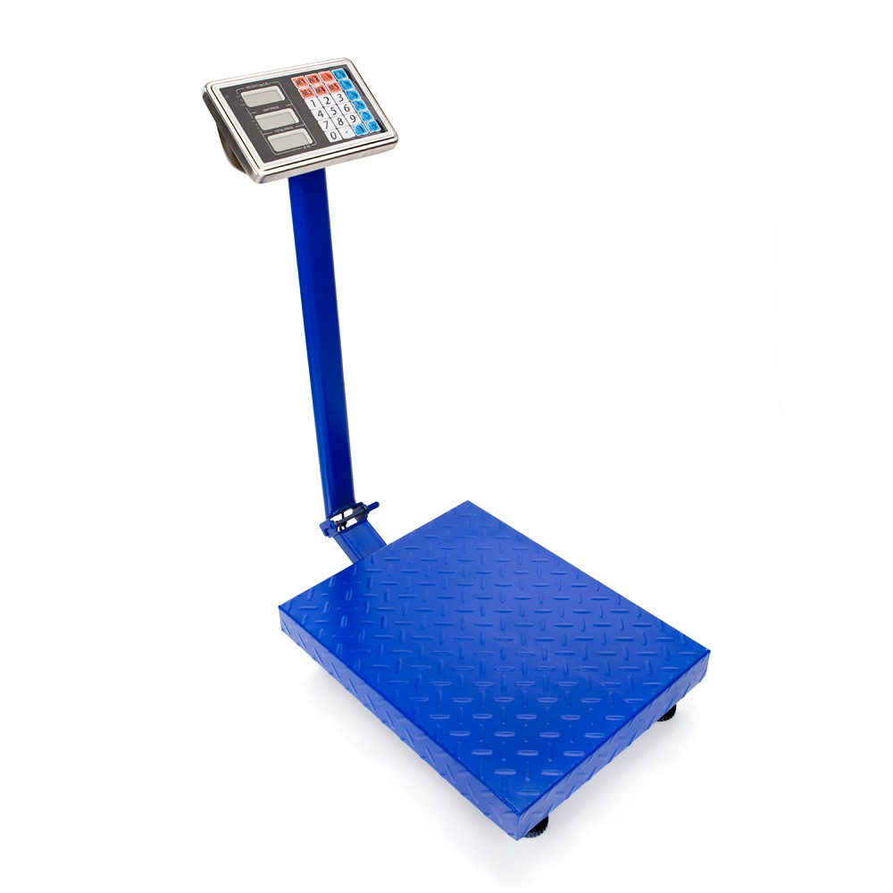 300KG/661lb Computing Digital Floor Platform Scale Shipping Postal Scale,Blue