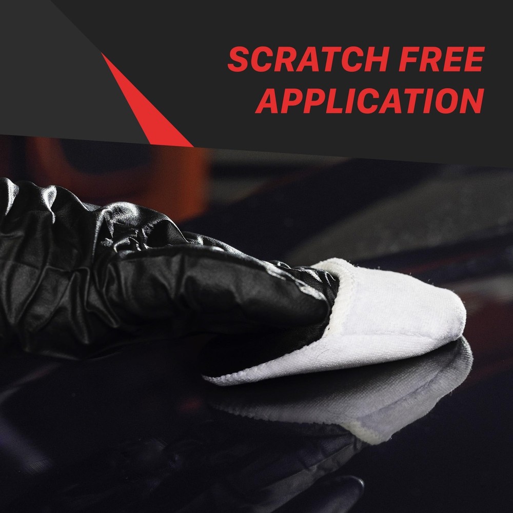 Universal 4-Pieces Handheld Microfiber Wax Applicator Pad Set - Professional ...