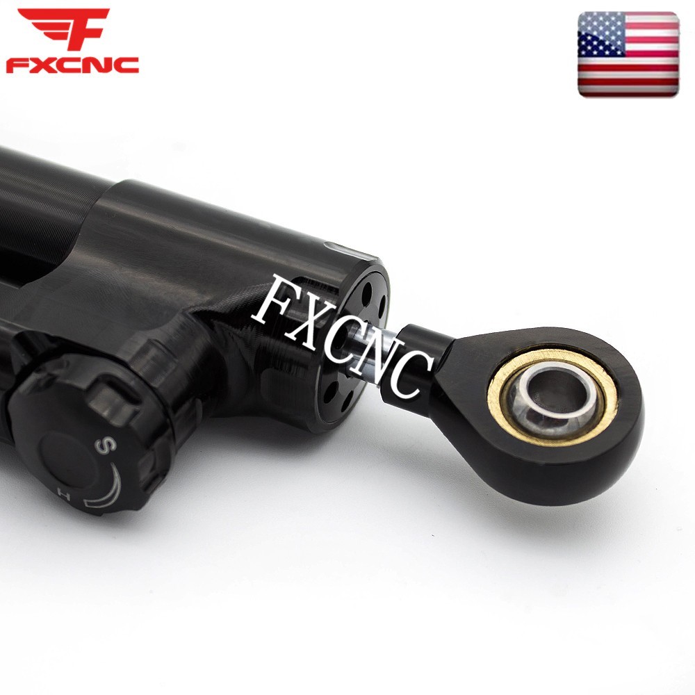 Black Steering Damper Stabilizer & Mounting Bracket Kit For Ducati Monster 696