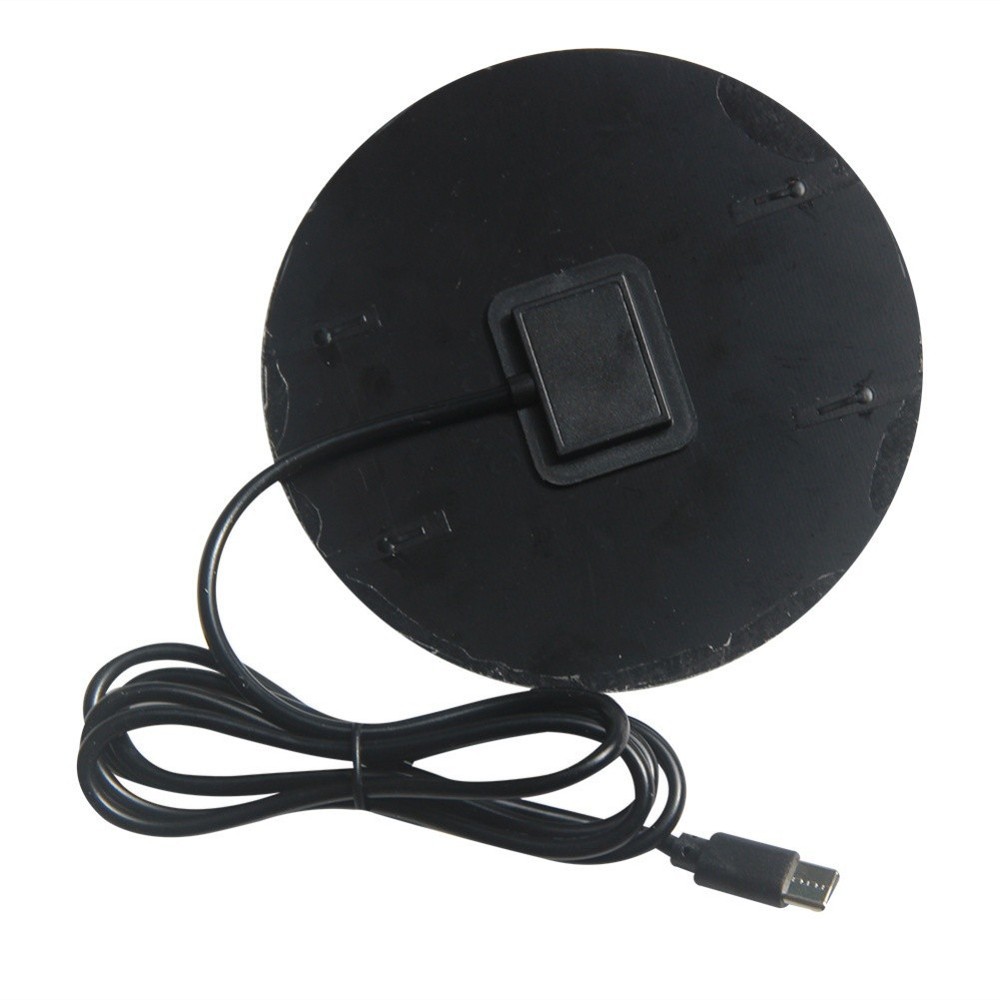 12W Solar Panel Charger with Type C Output USB Cable for Lights Curtains