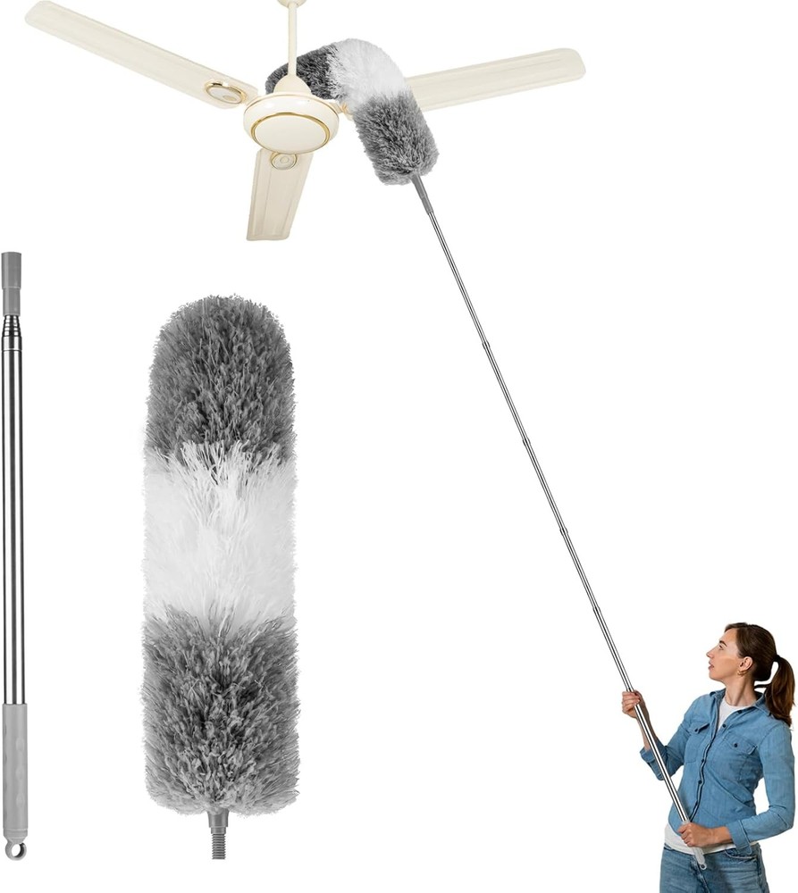 Feather Duster with Extension Pole & Long Handle