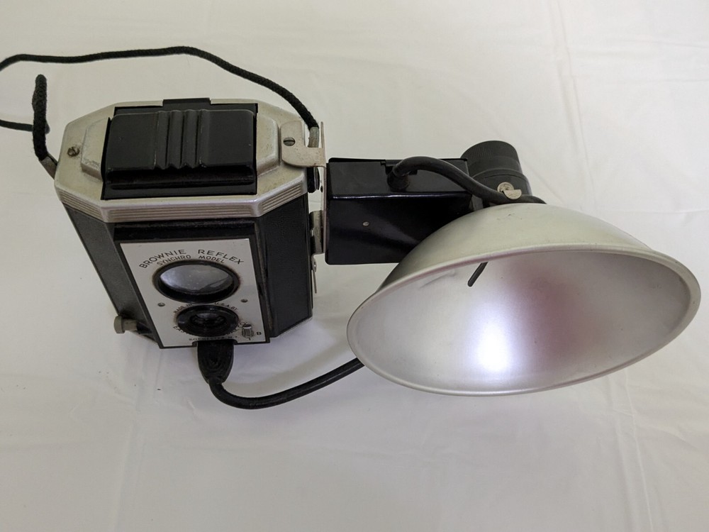 Vintage Brownie Reflex Camera Synchro Model With Flash