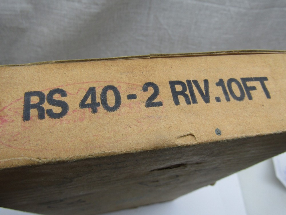 Tsubaki RS40-2 Riv X 10ft #40-2 Double Roller Chain