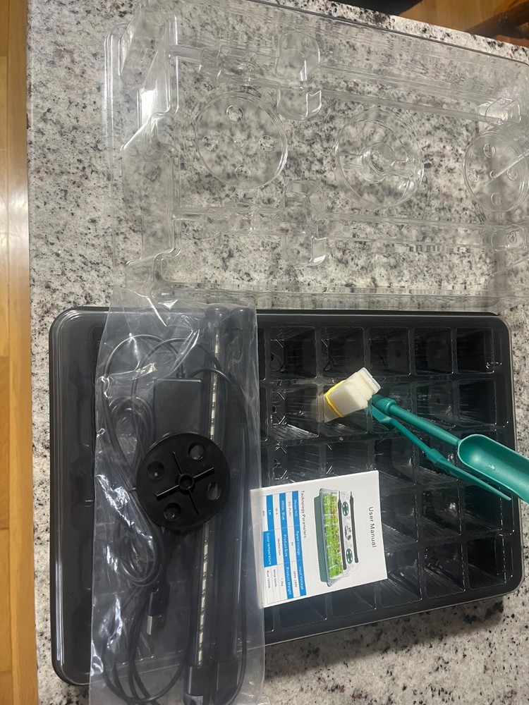 seed starter tray with grow light