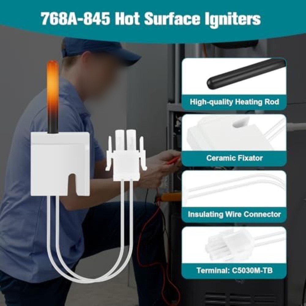 Replacement Part Furnace Igniter 50/60Hz Compatible Direct Replacement Part
