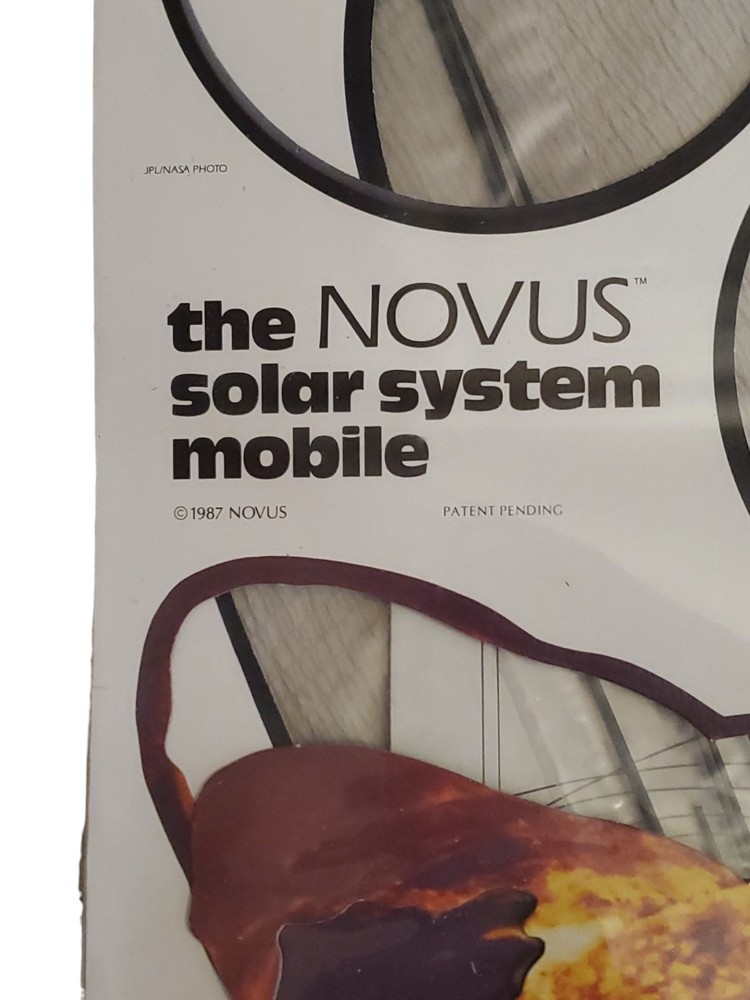 Vtg 1987 Novus Solar System Planetary Planets Space Mobile Classroom Educational