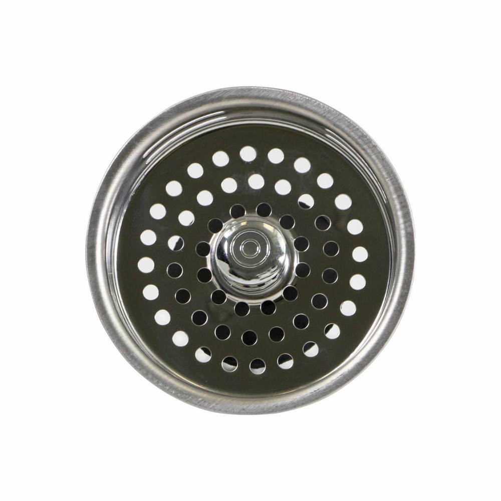 Stainless Steel (3.5) Sink Strainer Basket Replacement Universal Rubber Stopper