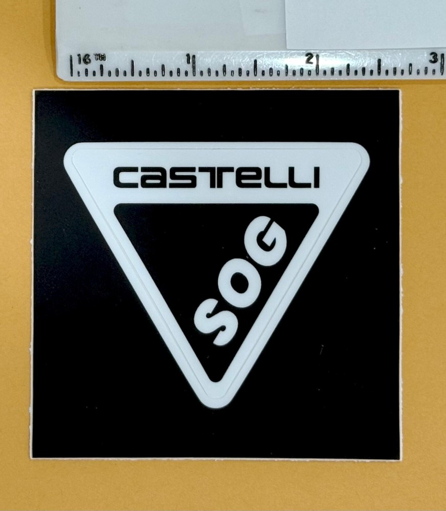 Castelli SOG sticker decal, 2.5" x 2", NEW