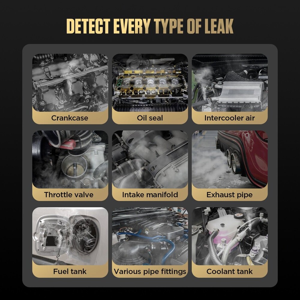 AUTOOL SDT60 EVAP Smoke Machine Diagnostic Car Pipe Vacuum Leak Detection Tester