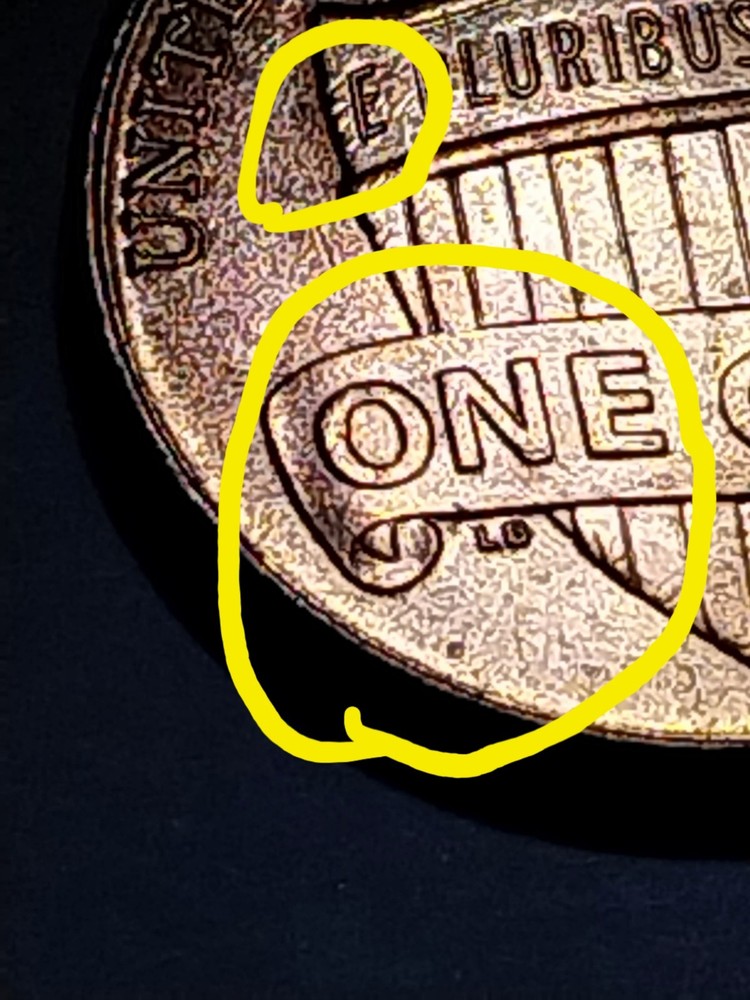 2021 P Error Lincoln Shield Cent. Obv./Rev. Die Cracks.