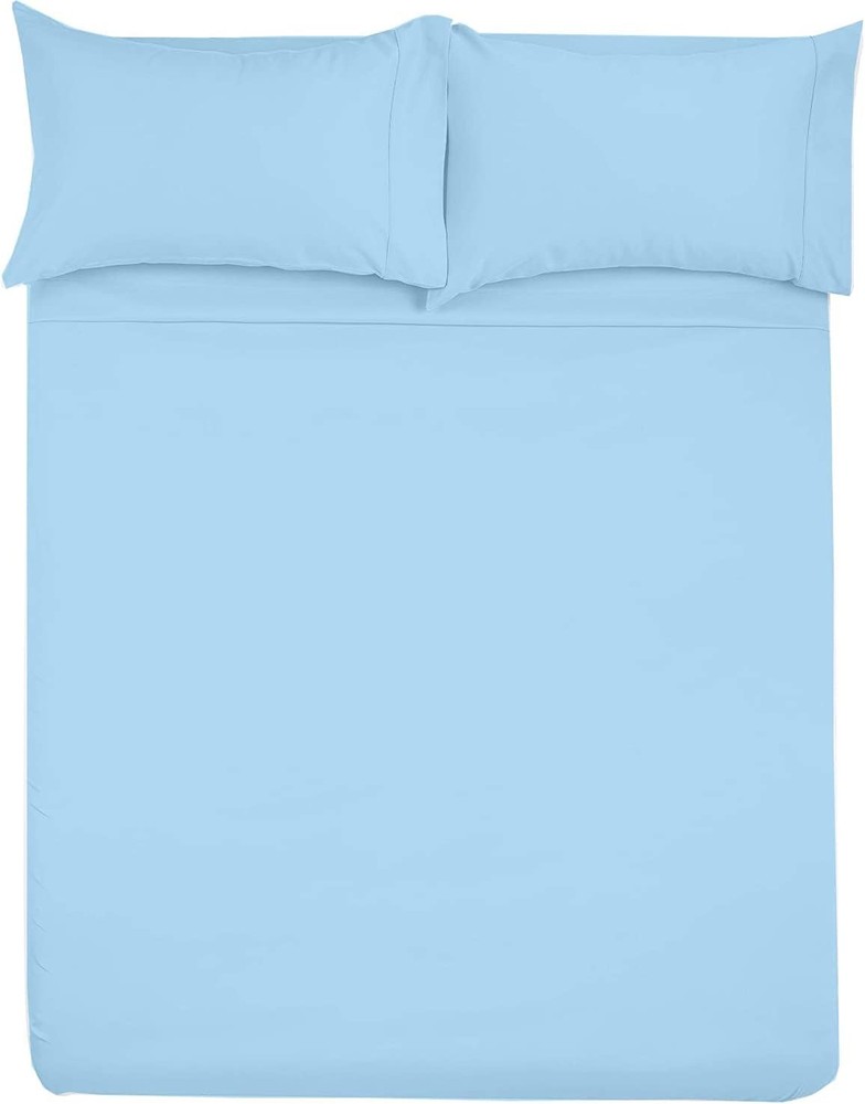 Microfiber RV Sheet Sets 48x75 3/4 Full Bunk Light Blue Solid Fits Mattresses up