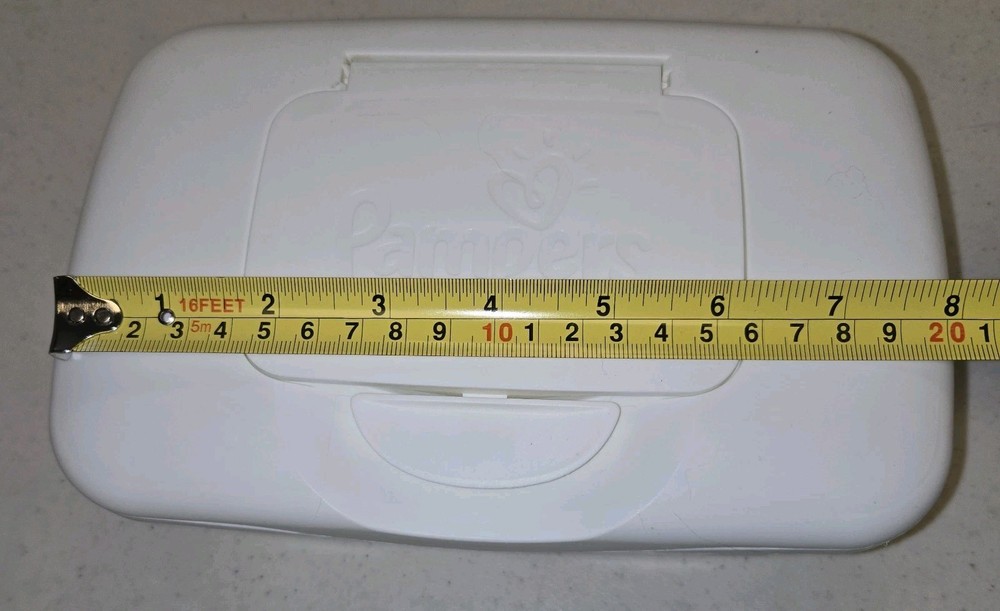 Pampers Sensitive EMPTY Plastic Baby Wipes Container Box Capacity 64 Wipes