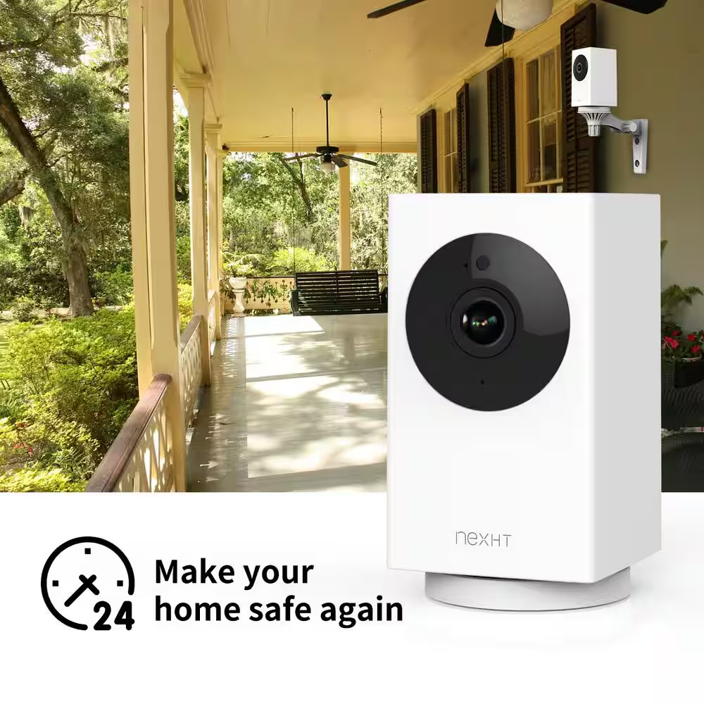 Wifi 1080P Wireless Security Camera with Night Vision, 2-Way Audio, Cloud Storag
