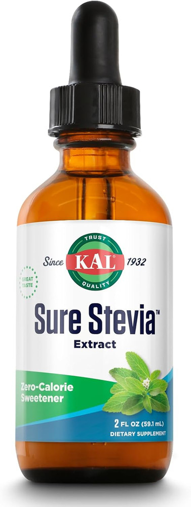 Sure Stevia Liquid Extract 2 Oz | Best-Tasting, Zero Calorie, Low Glycemic