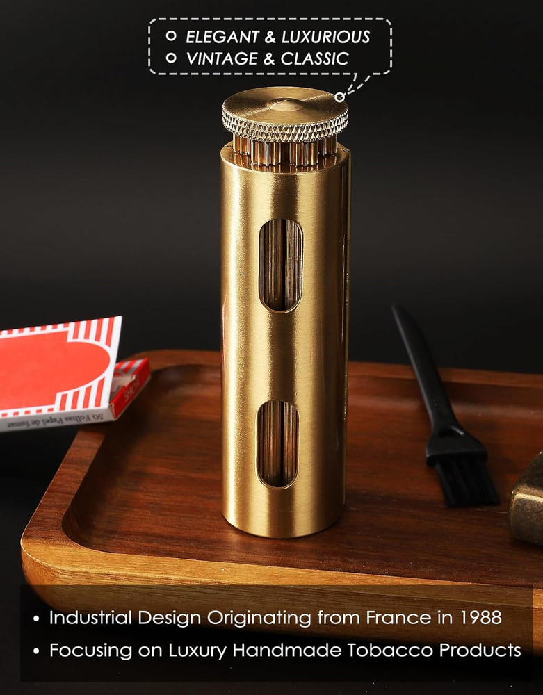 Vintage Cigarette Roller, Brass Cigarette Rolling Machine, Pure Copper Joint Rol