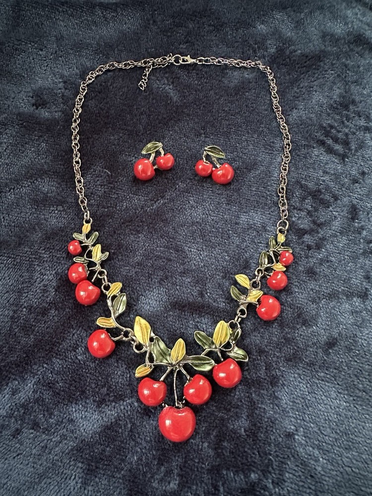 Cherry Necklace Set