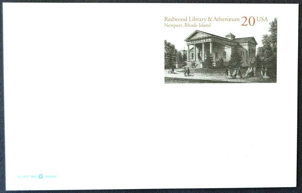 1999 US Sc. #UX303 postal card, 20 cent, mint, sharp corners, excellent shape