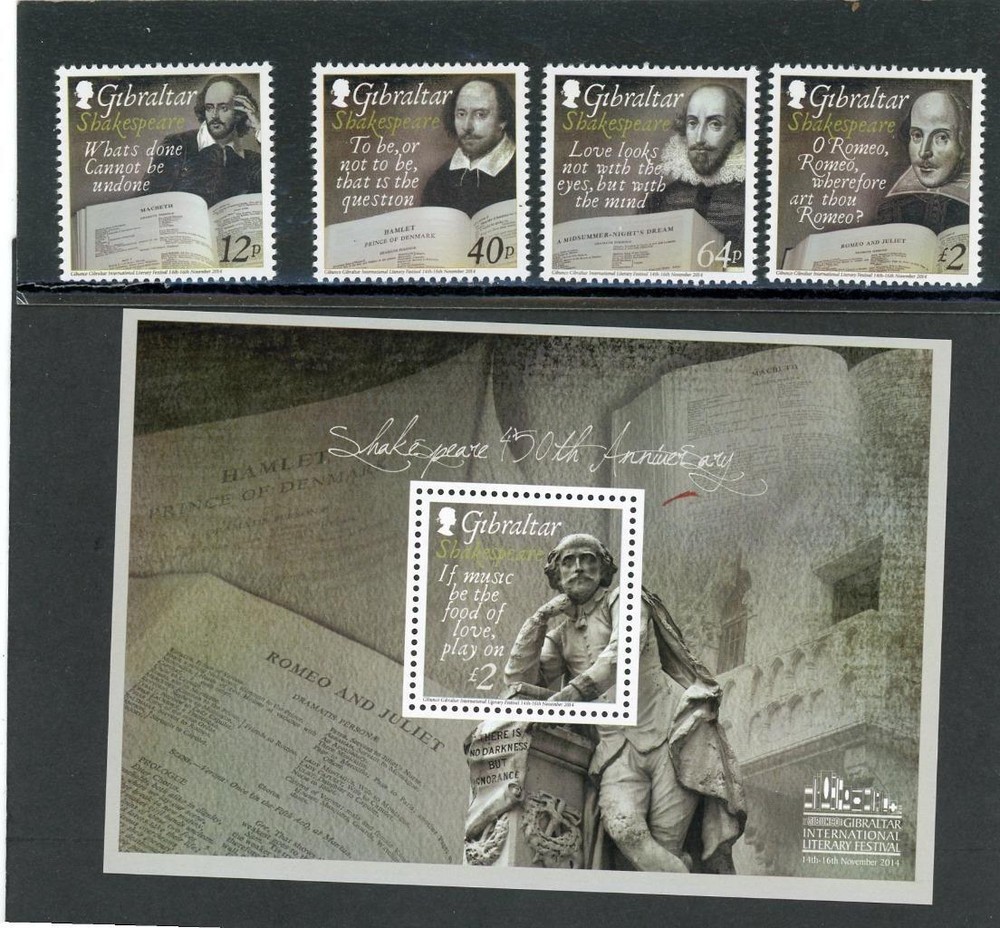 Gibraltar 2014 Scott# 1458-62 Mint LH