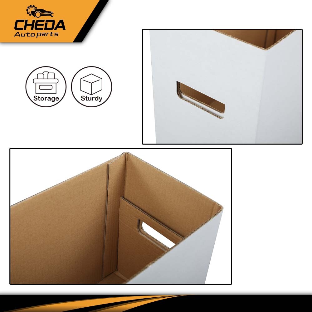 5 Pack Short Cardboard Comic Book Storage Box White - Holds 150-175 Comics