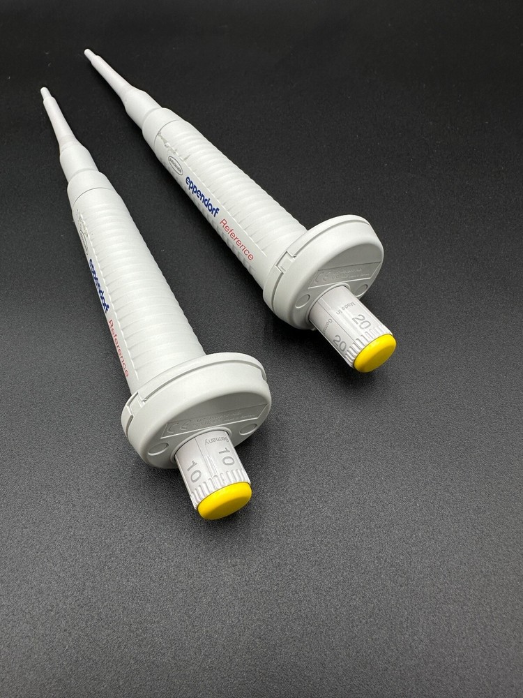 Lot of 2 Eppendorf Reference Pipettes 10ul and 20ul