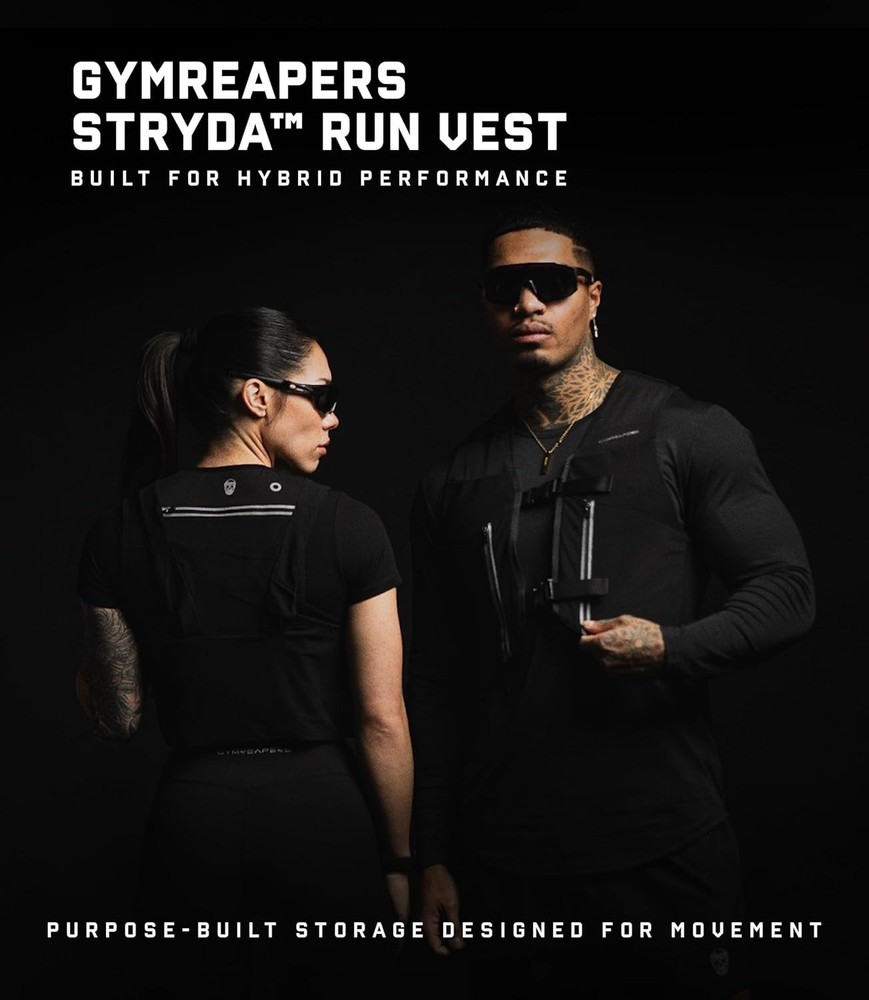 Gymreapers Stryda Run Hydration Vest Backpack Breathable (Medium-Large)