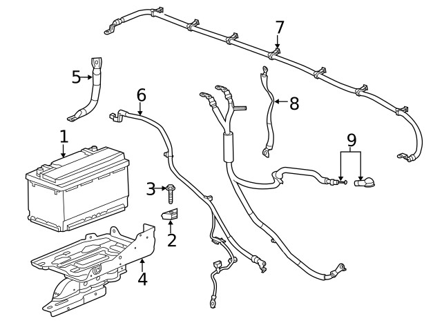 Genuine GM Passenger Side Battery Tray 84177367