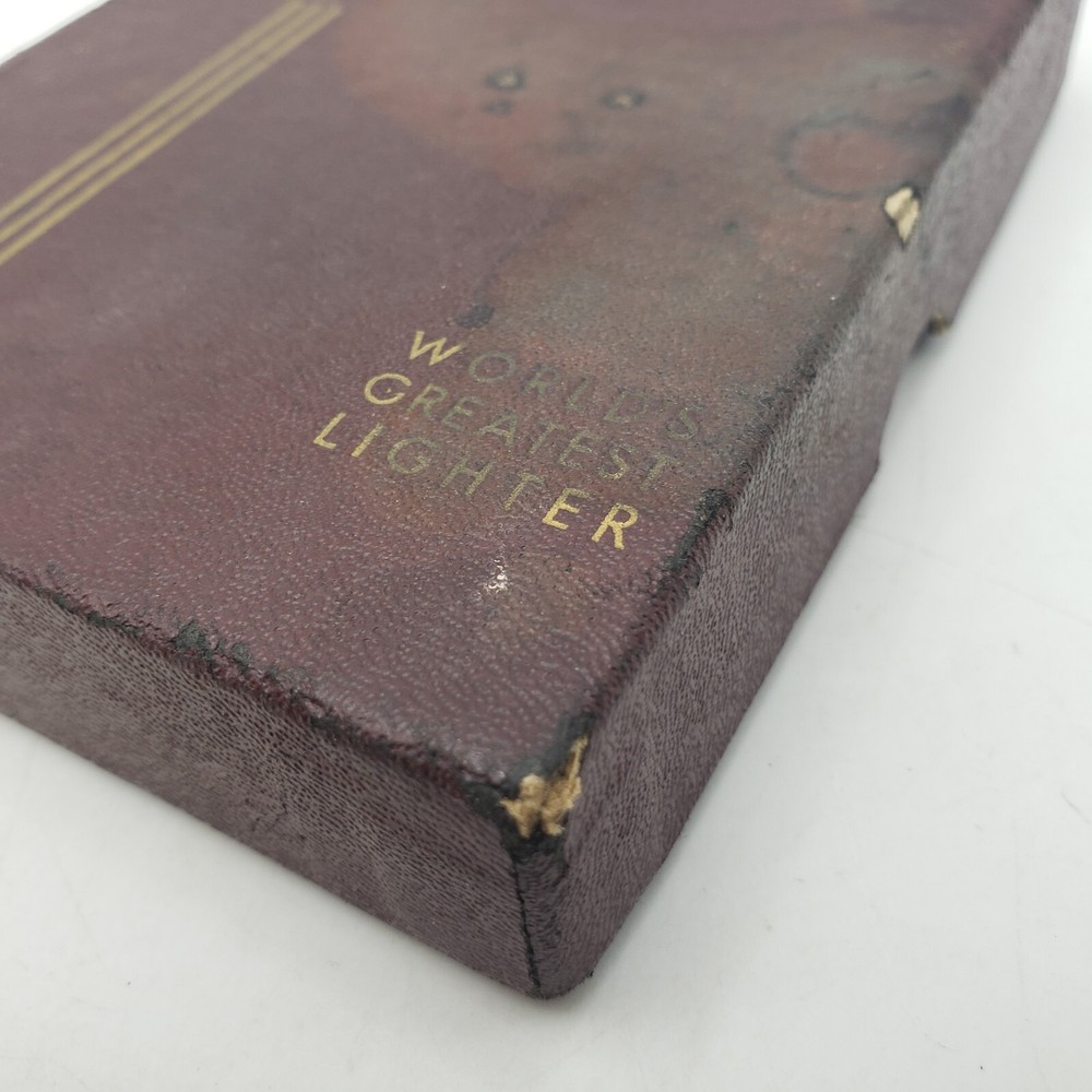 Vintage Ronson Mastercase Cigarette Lighter & Holder | Art Deco Design w/ BOX!