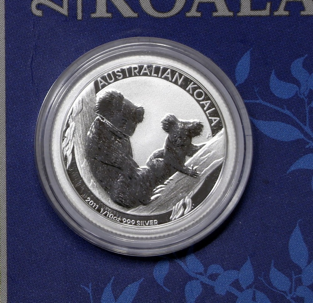 2011 1/10 oz .999 Silver Australian Koala Proof Perth Mint # 0840