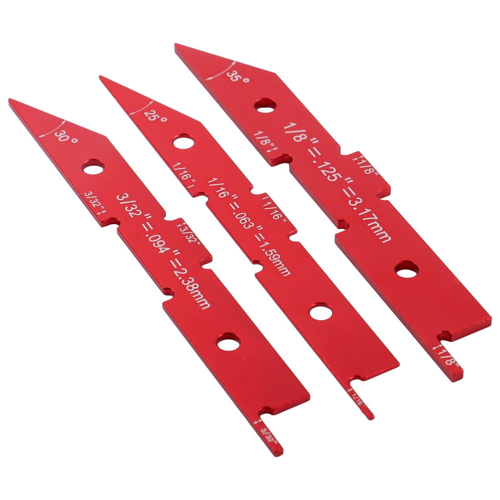 14 Pack Setup Blocks Woodworking Aluminum Precision Router Table Setup Bars