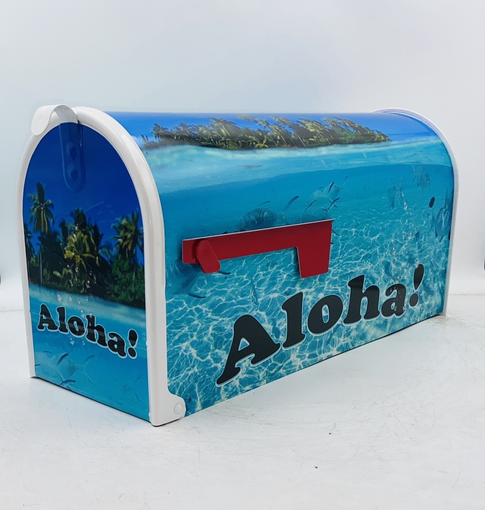 Aloha custom mailbox: Personalized Greeting For Your Beach House