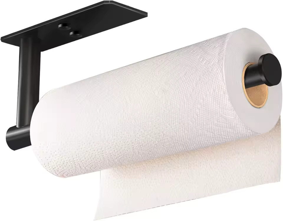 Strong Adhesive Paper Towel Holder – Adjustable Rustproof for Wall or Countertop