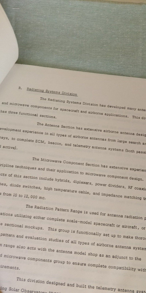 1950s ~ Electronic Speciality Co. ~ Guide to Divisions