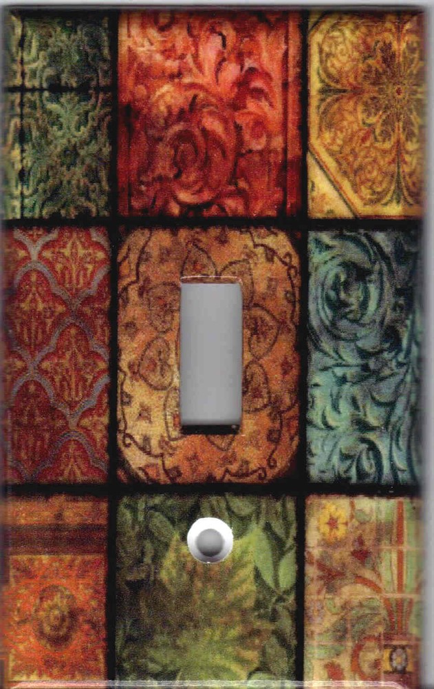 TUSCAN MOSAIC TILE IMAGE KITCHEN HOME DECOR LIGHT SWITCH PLATES AND OUTLETS