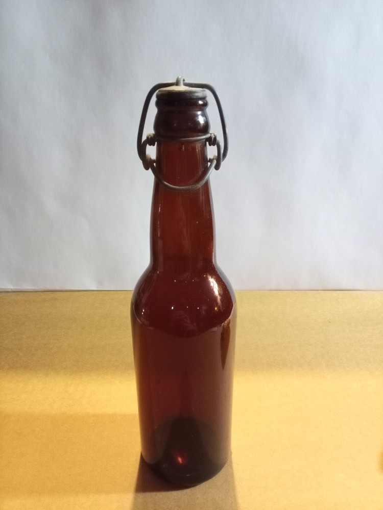Vintage Brown Beer Bottle Swing-Top Closure G