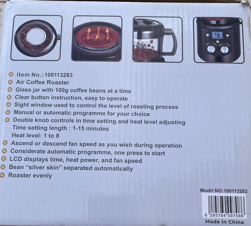 Air coffee roaster Alberto