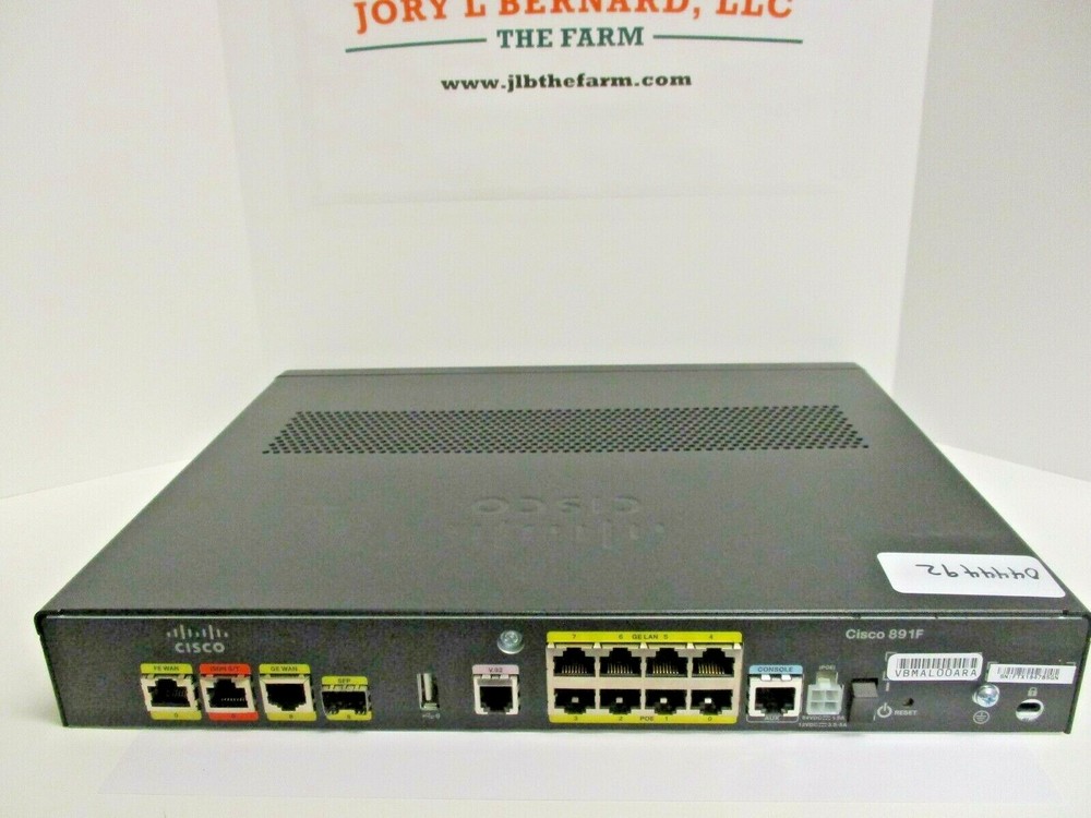CISCO, C891F, GIGABIT ETHERNET SECURITY ROUTER, USED