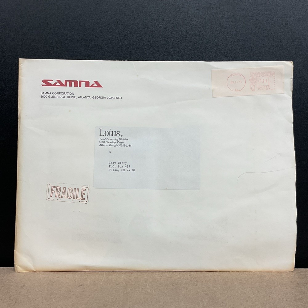 Samna Lotus Ami Pro Working Model Windows 5.25 Inch Version Vintage Computing