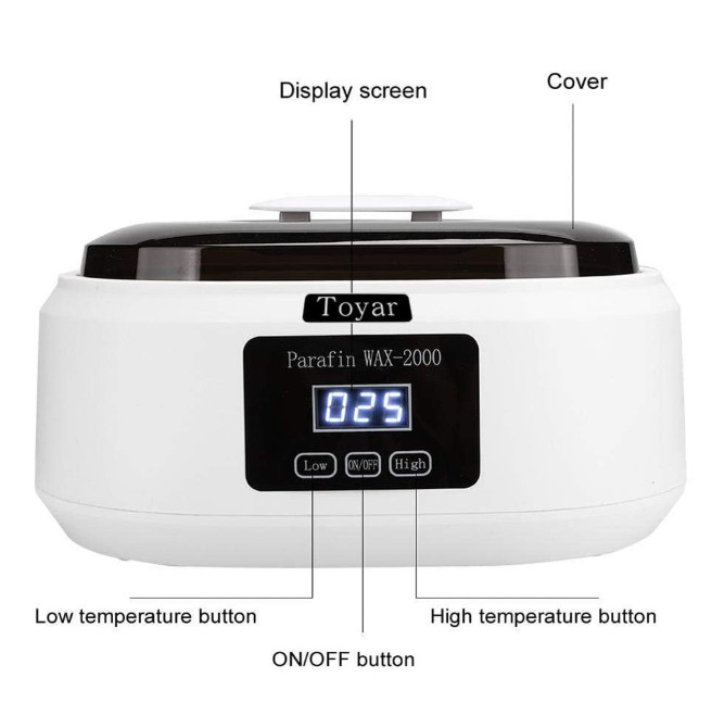 Paraffin Wax Machine Touchscreen Warmer Spa Kit 1.98lb Large Capacity