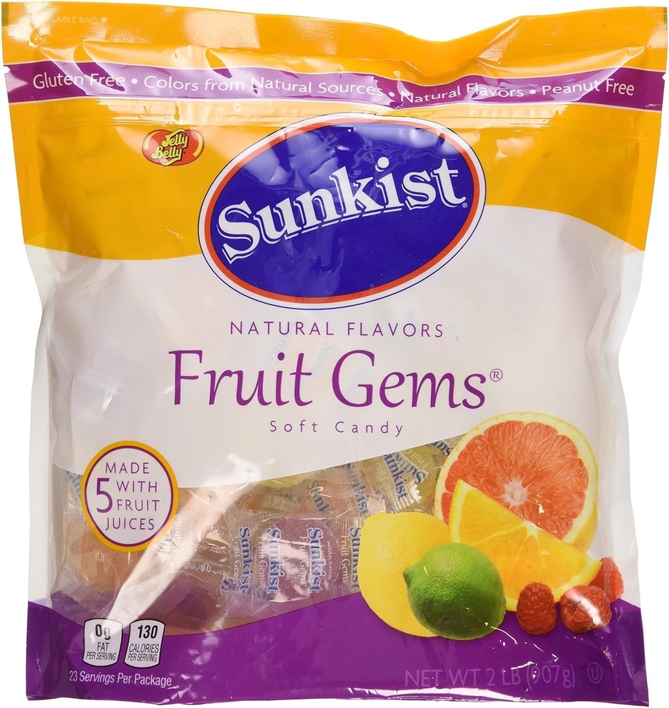 Individually-Wrapped Fruit Gems 32OZ 2 LB Pouch