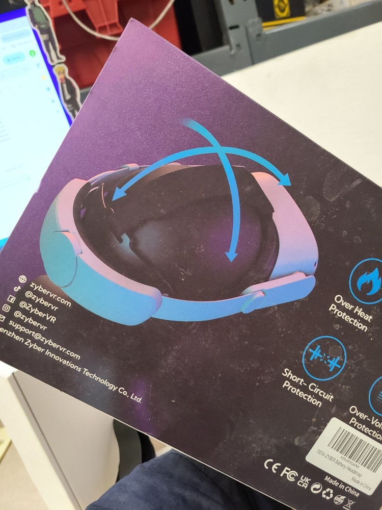 Zyber VR Accessories Going Pro Excellence Strap With Battery